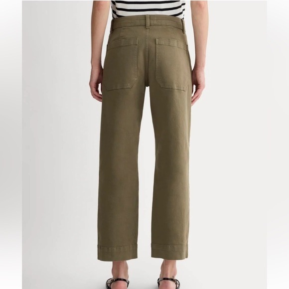 Everlane The Utility Straight-wide Leg Pants green size 12 - Picture 3 of 11